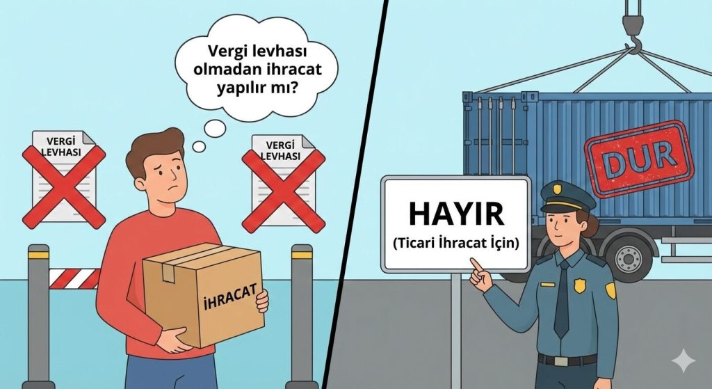 Vergi levhası olmadan ihracat yapılır mı
